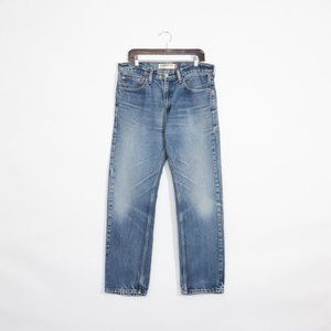 Vintage Y2K Levis 505 Straight Leg Jeans 34x31 - Faded Distressed Medium Wash